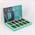 Flip top divided box for cosmetic packing OEM printed storage